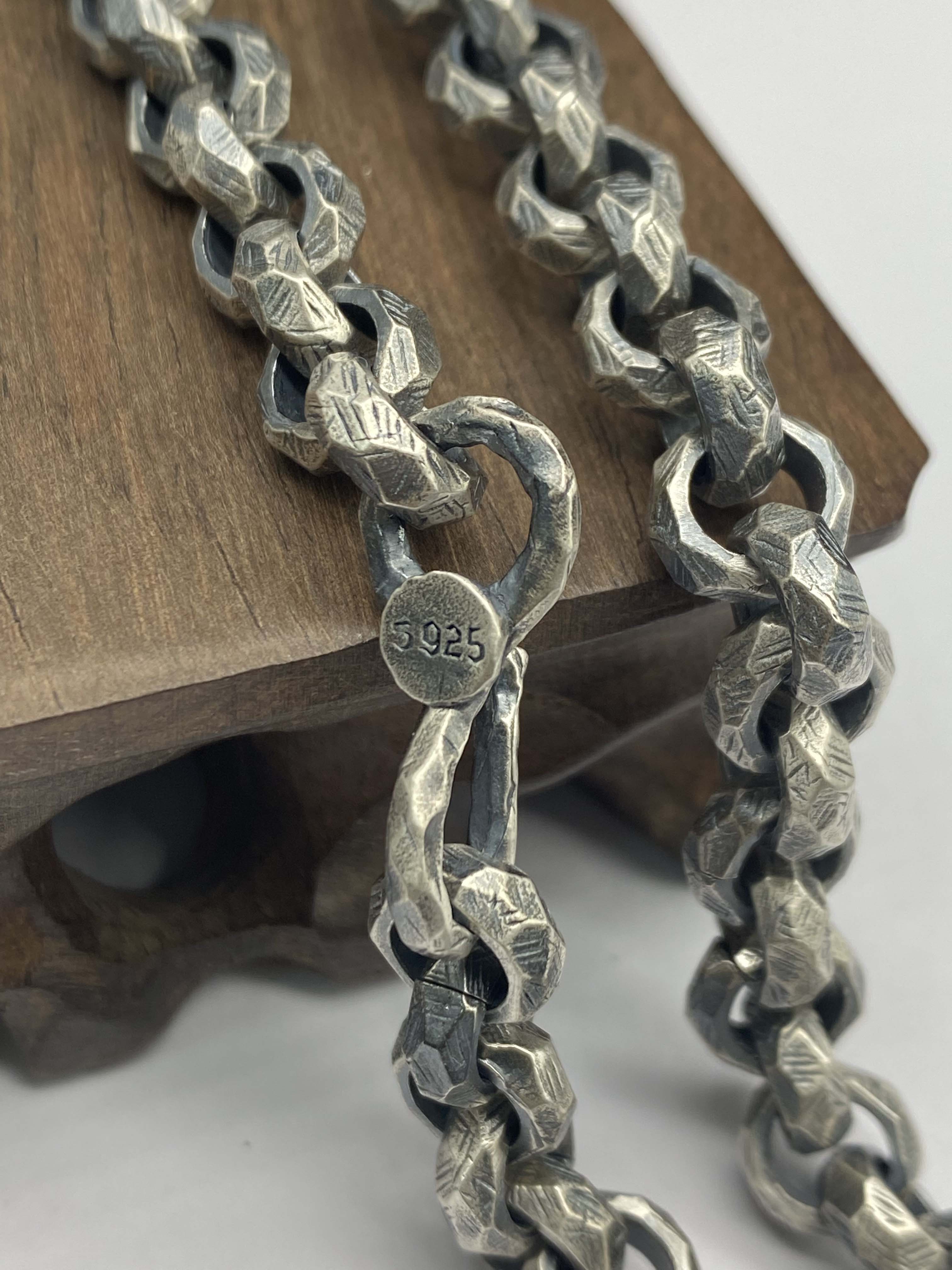 9mm,12mm Silver Chain Mens Chain Sterling 925 Chain