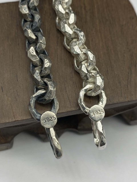 9mm,12mm Silver Chain Mens Chain Sterling 925 Chain