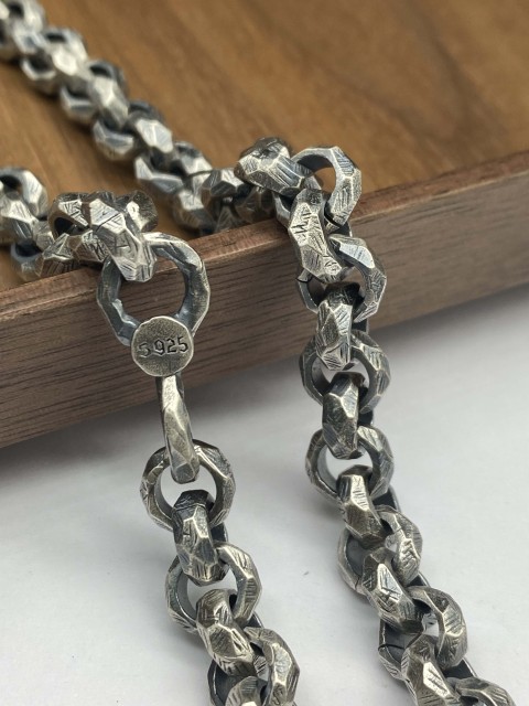 9mm,12mm Silver Chain Mens Chain Sterling 925 Chain