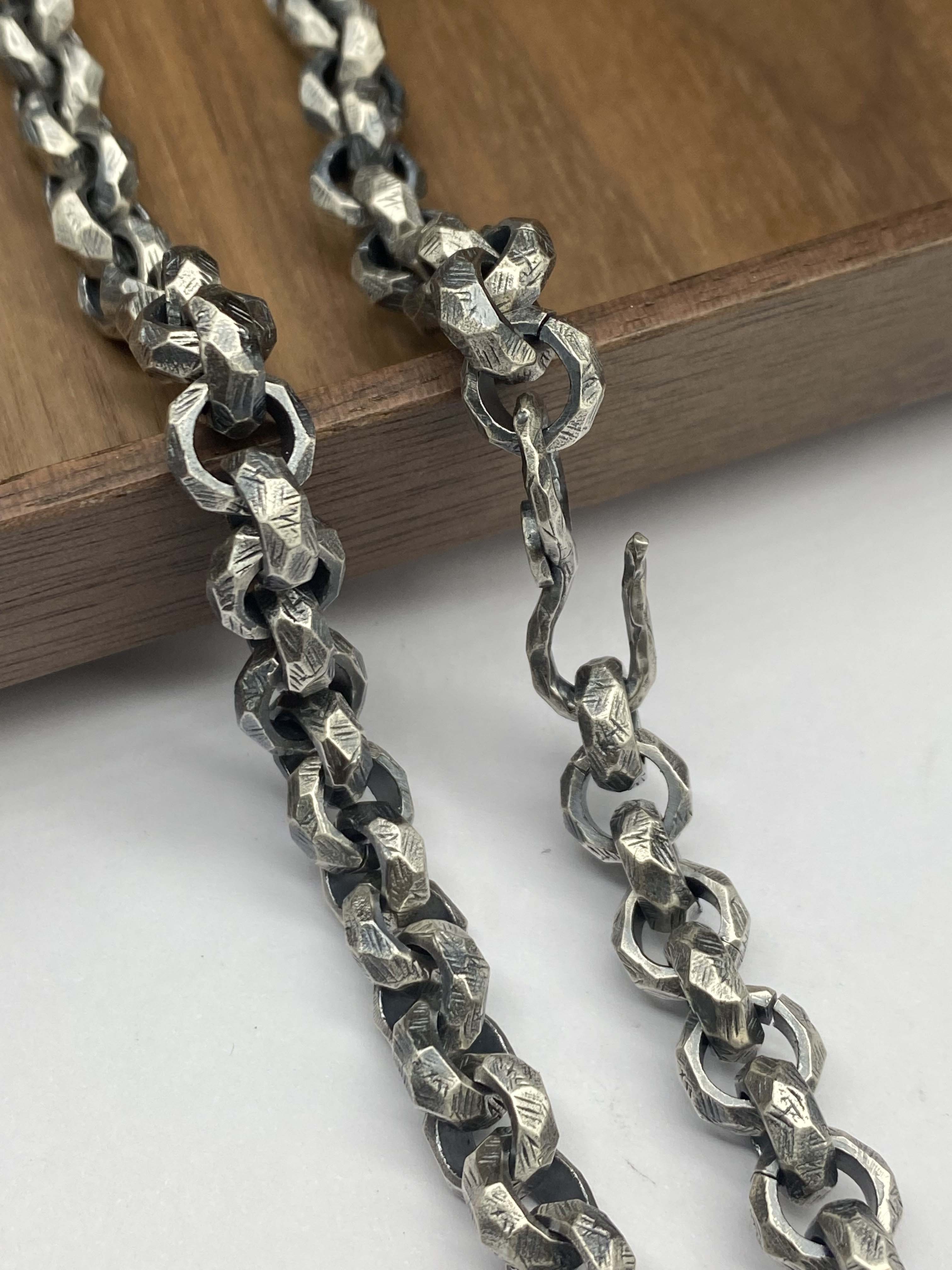 9mm,12mm Silver Chain Mens Chain Sterling 925 Chain