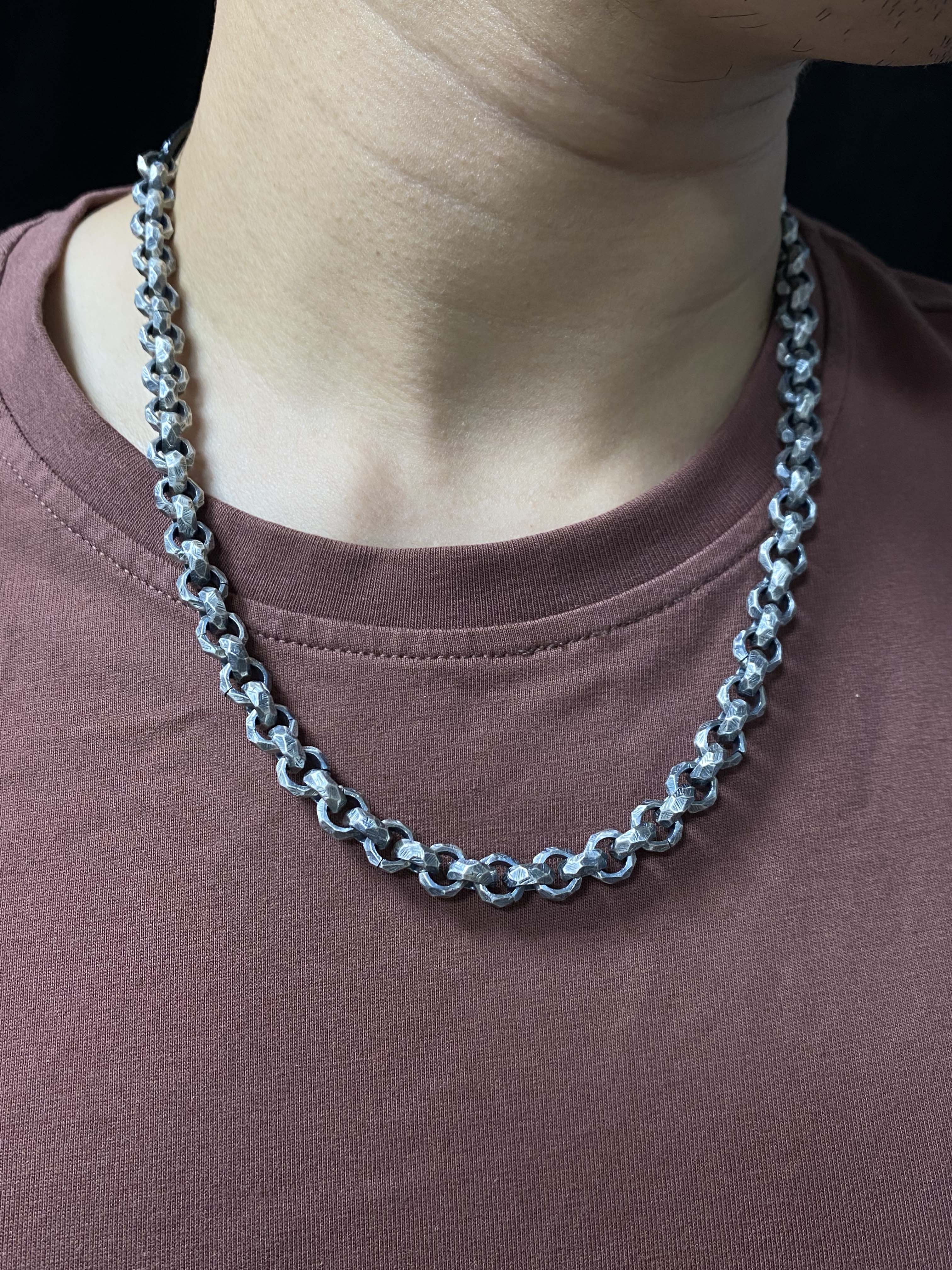9mm,12mm Silver Chain Mens Chain Sterling 925 Chain