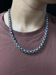 9mm,12mm Silver Chain Mens Chain Sterling 925 Chain