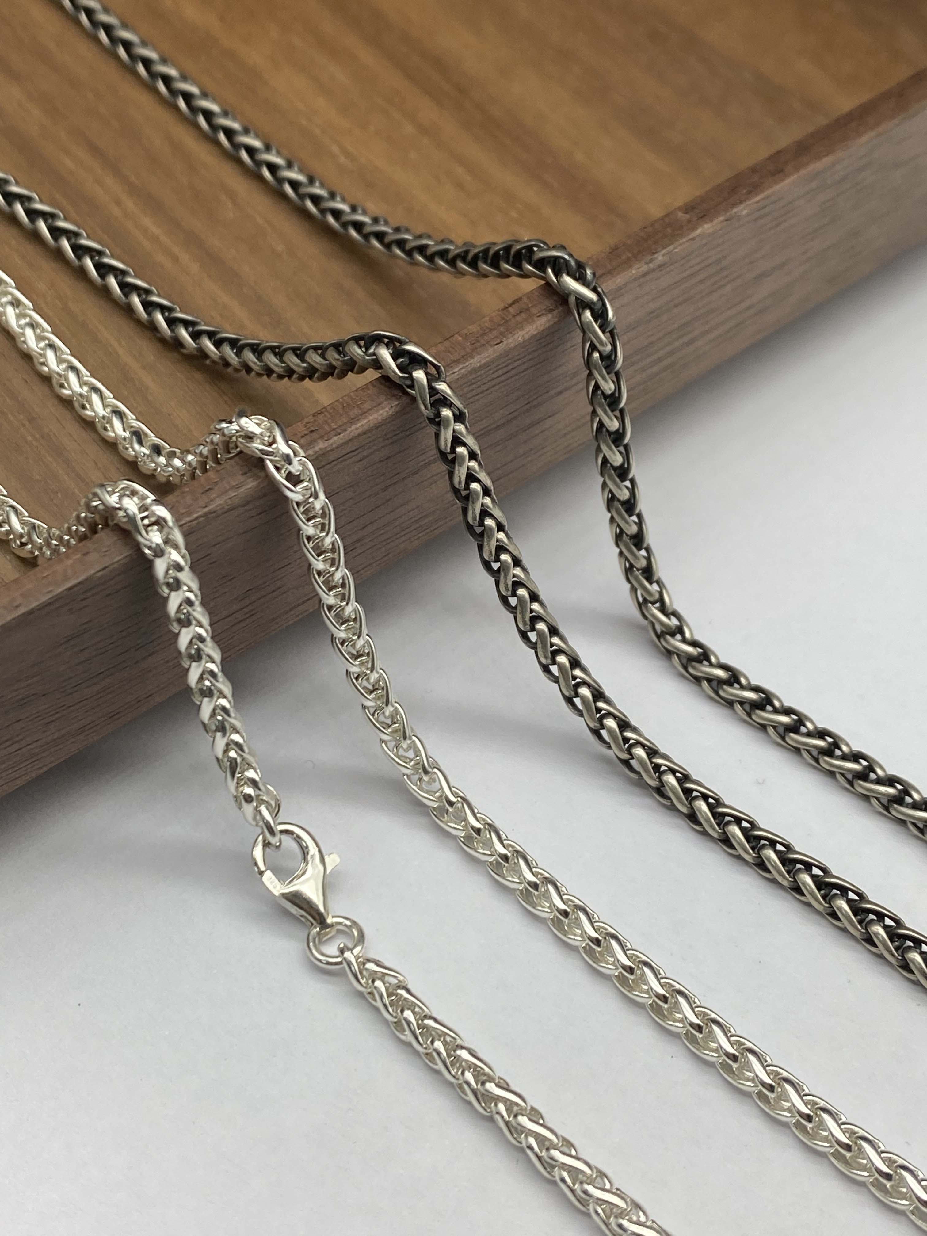 3mm,4mm,5mm Silver Chain Mens Chain Sterling 925 Chain