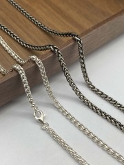 3mm,4mm,5mm Silver Chain Mens Chain Sterling 925 Chain