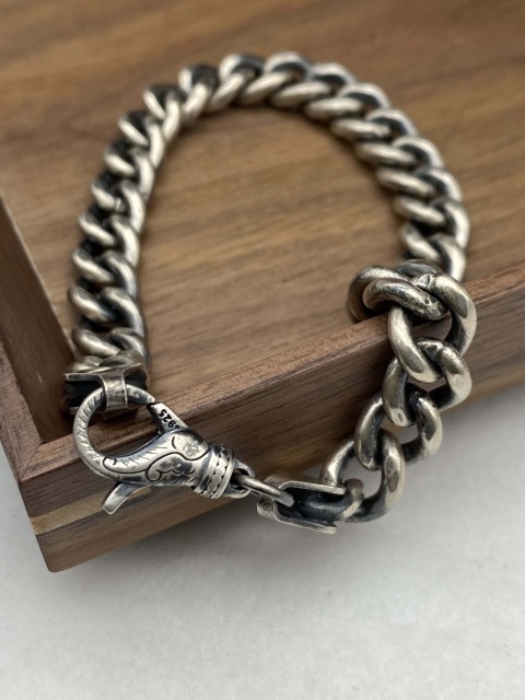 9mm Bracelet chain 925 Sterling Silver