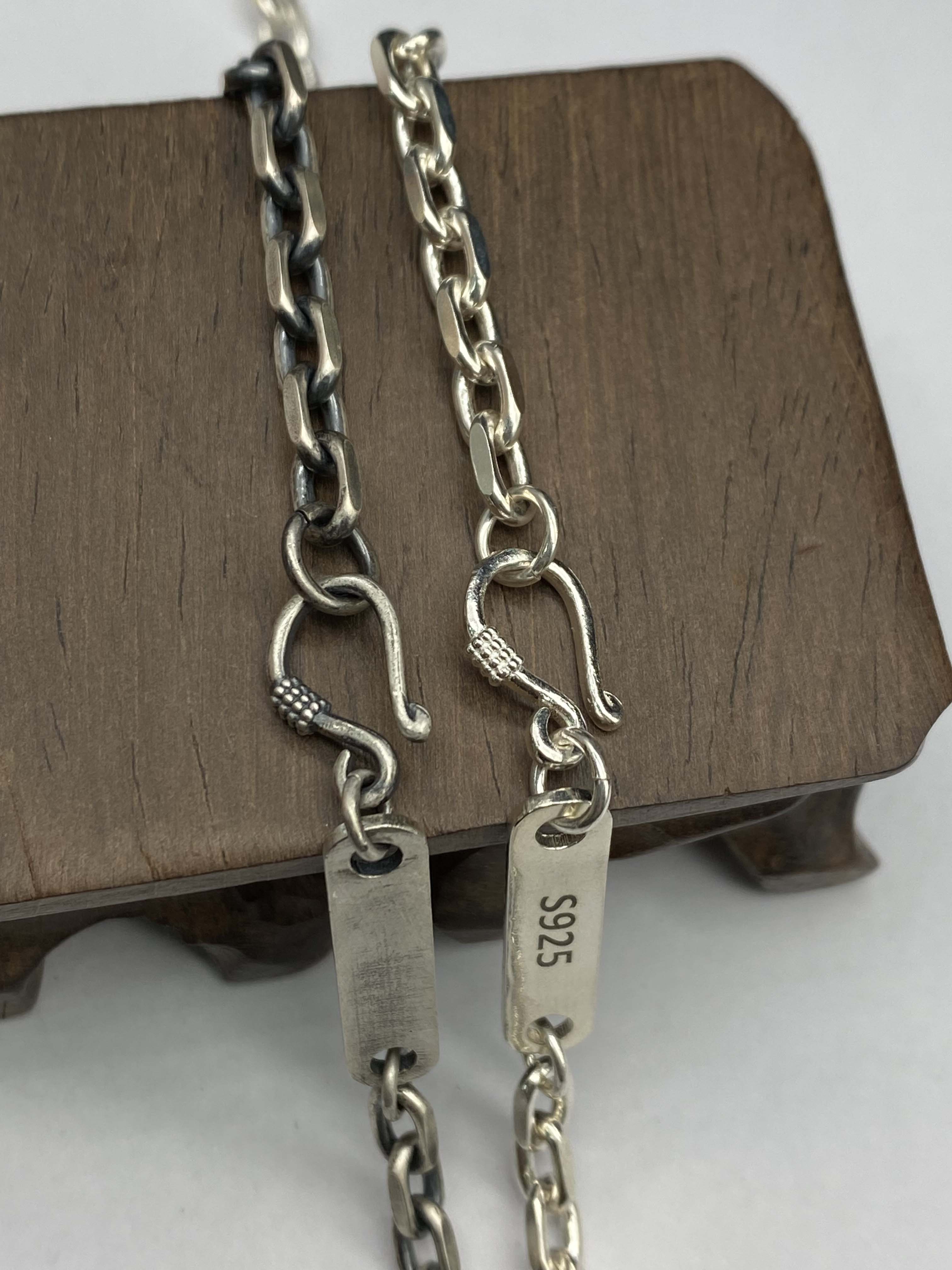 6mm Silver Chain Mens Chain Sterling 925 Chain