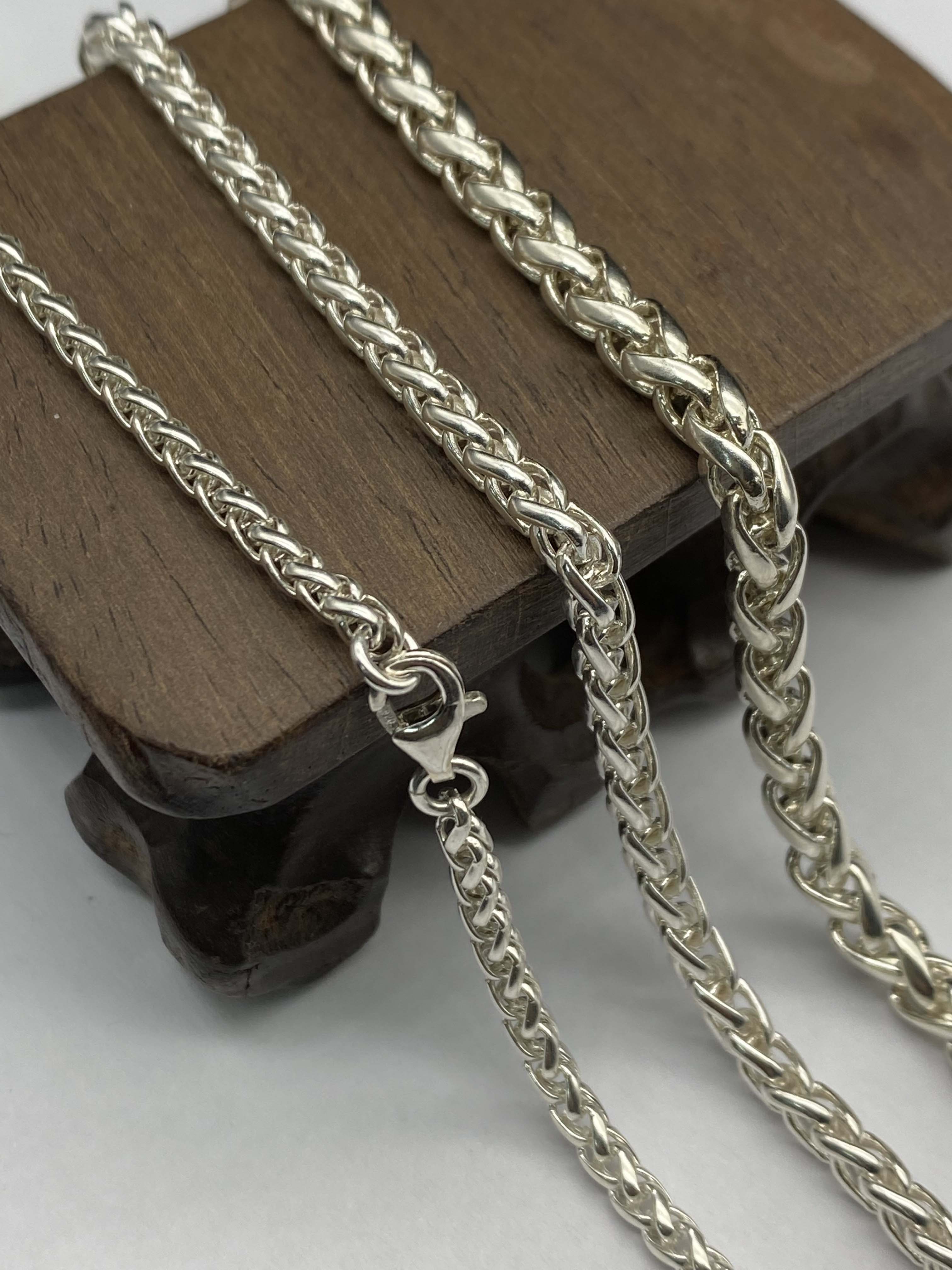 3mm,4mm,5mm Silver Chain Mens Chain Sterling 925 Chain