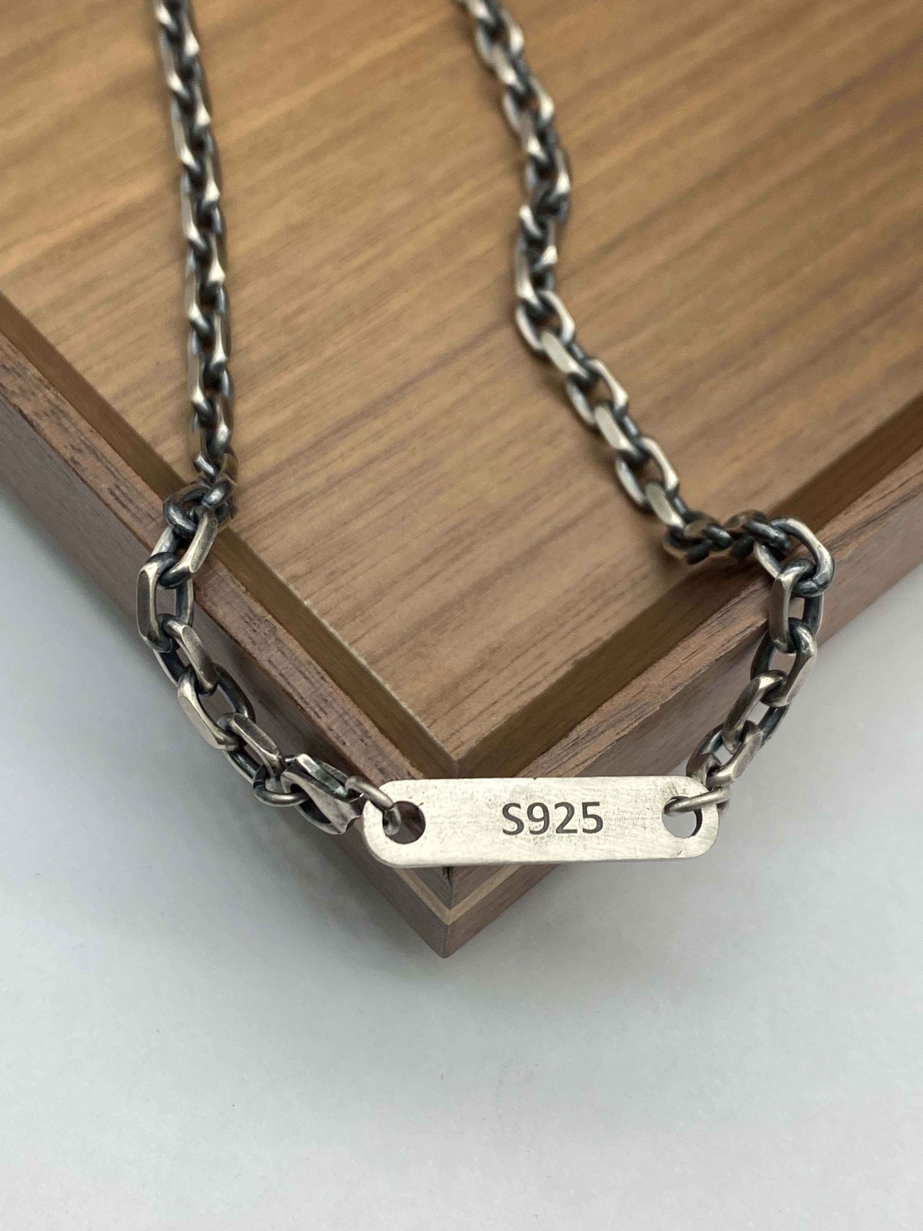 6mm Silver Chain Mens Chain Sterling 925 Chain