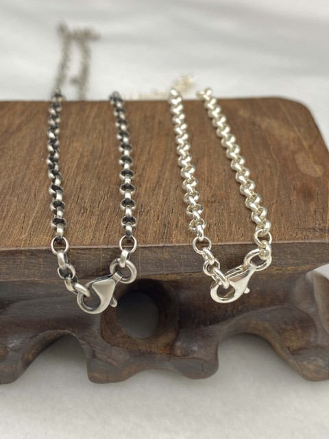 3mm,4mm,5mm,6mm,7mm Silver Chain Mens Chain Sterling 925 Chain