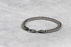 925 Sterling Silver Guban Chain Bracelet 9mm Bracelet chain 9mm