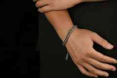 925 Sterling Silver Guban Chain Bracelet 9mm Bracelet chain 9mm