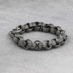 12MM 925 Sterling Silver Rolo Chain Bracelet