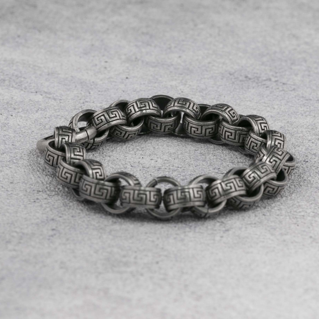 12MM 925 Sterling Silver Rolo Chain Bracelet