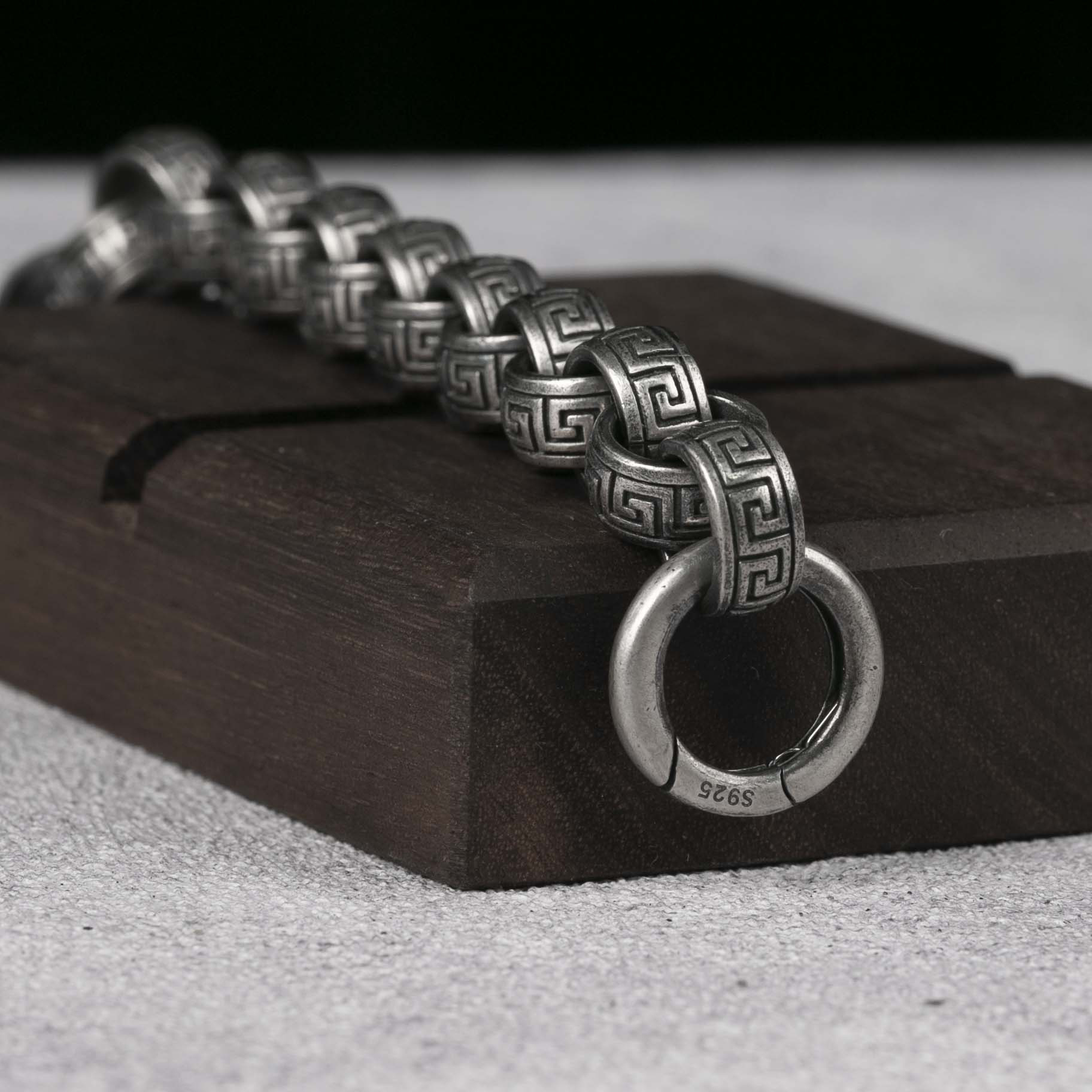 12MM 925 Sterling Silver Rolo Chain Bracelet