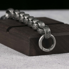 12MM 925 Sterling Silver Rolo Chain Bracelet
