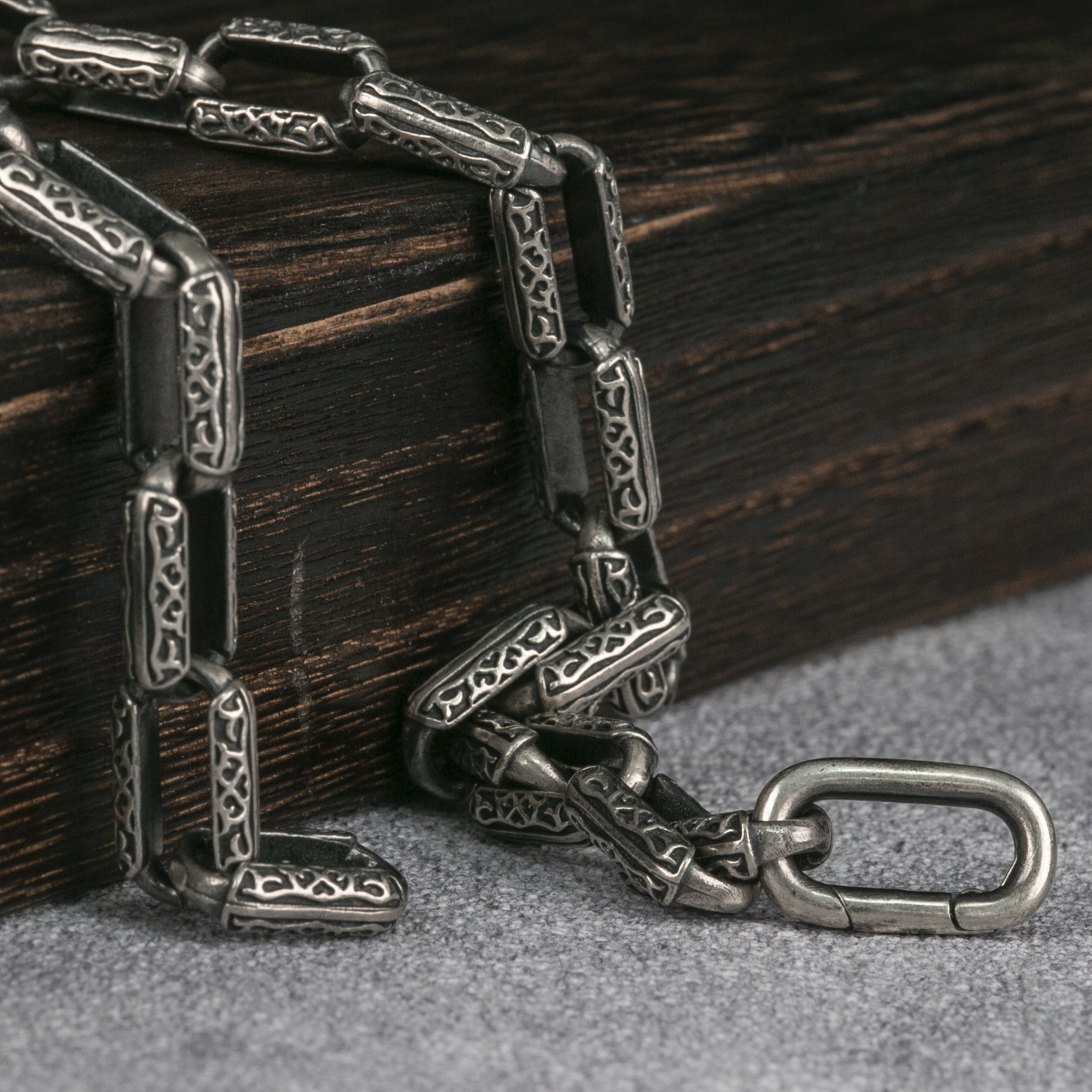 Silver Chain Mens Chain 925 Sterling Chain 8mm