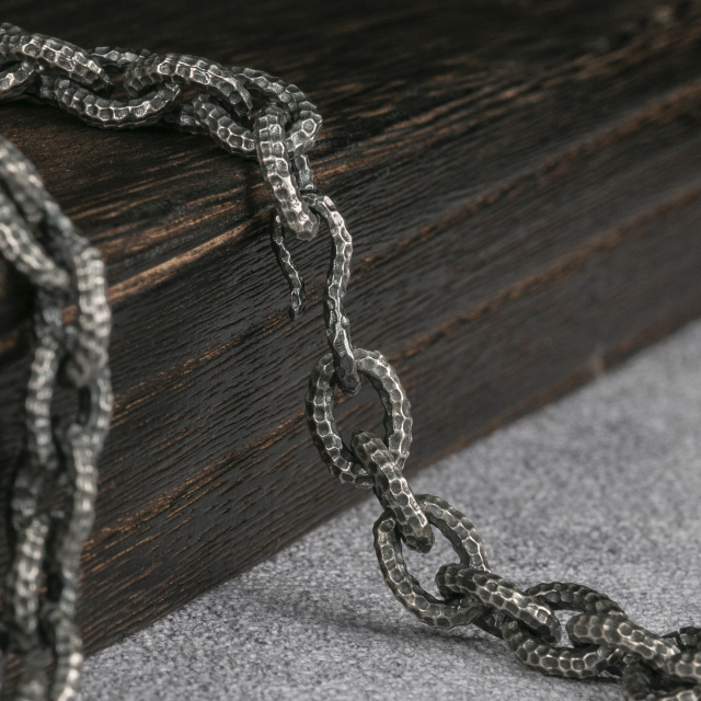 925 Silver Chain Mens Chain  8mm handmade Silver Chain