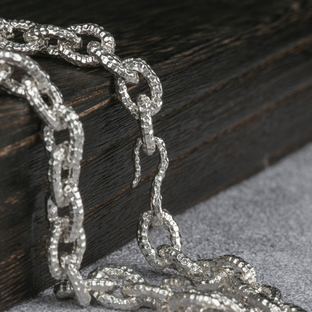 925 Silver Chain Mens Chain  8mm handmade Silver Chain