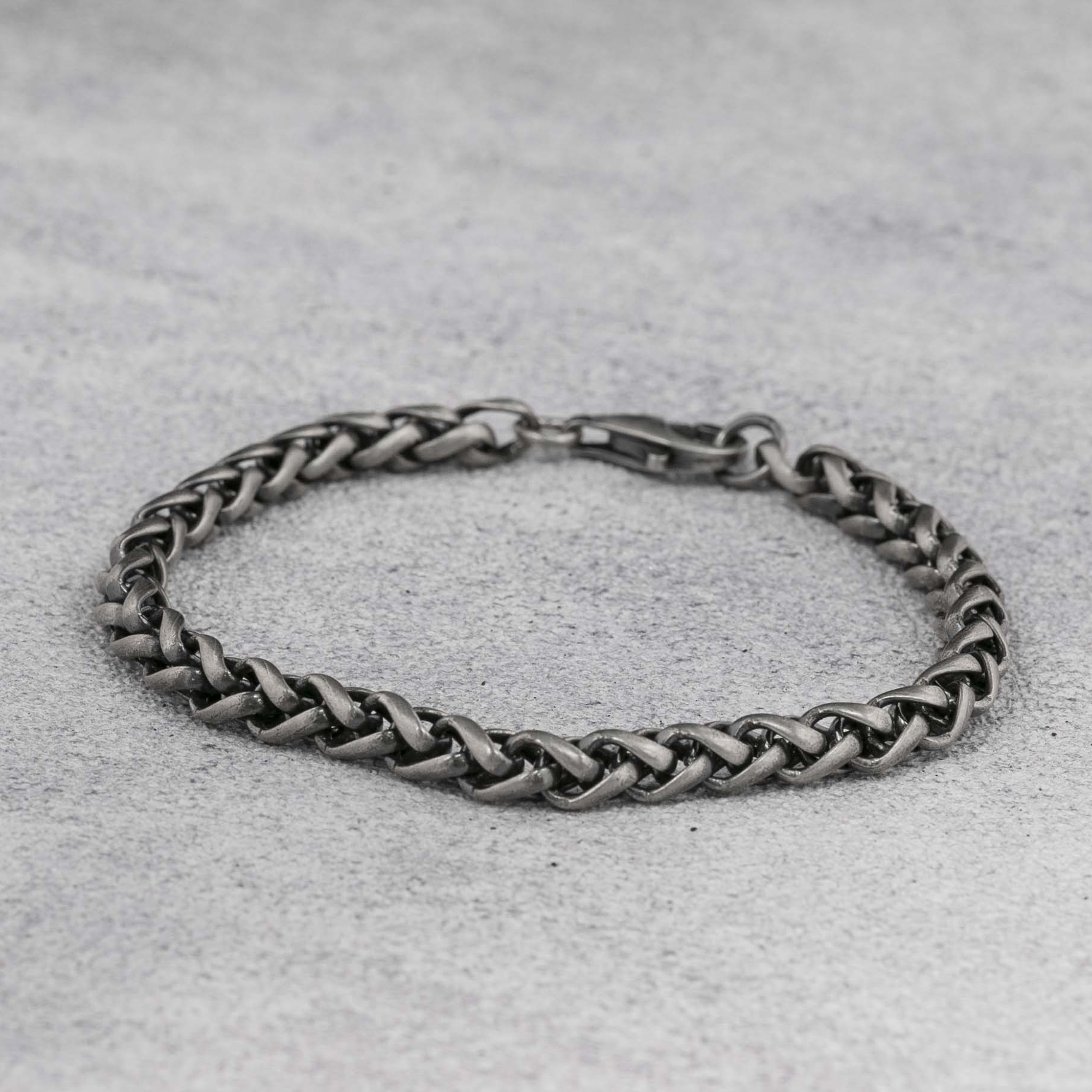 6mm Silver Bracelet Braid Chain Bracelet 925 Sterling Silver