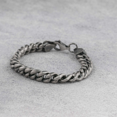 9mm Mens Silver Bracelet 925 Sterling Silver