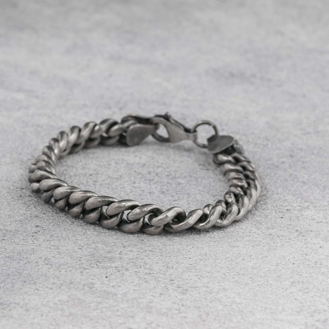 9mm Mens Silver Bracelet 925 Sterling Silver