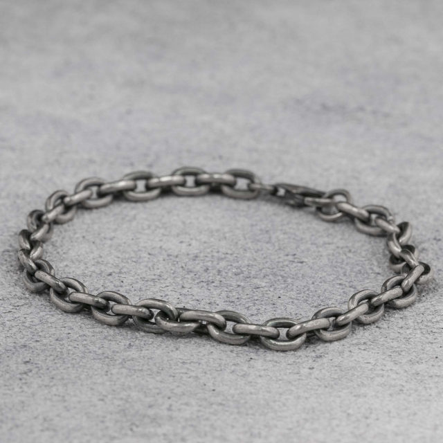 Silver  Bracelet Cable Chain Bracelet  925 Sterling Silver 5.5MM