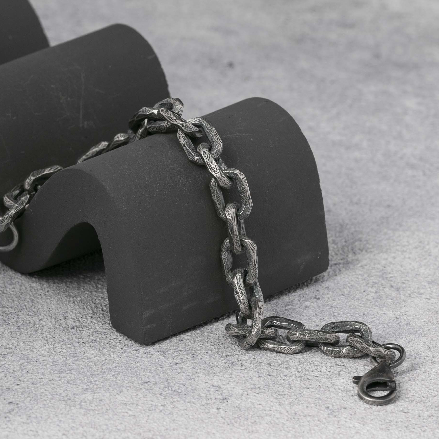 Silver Bracelet Cable Chain Bracelet  925 Sterling Silver 5.5MM