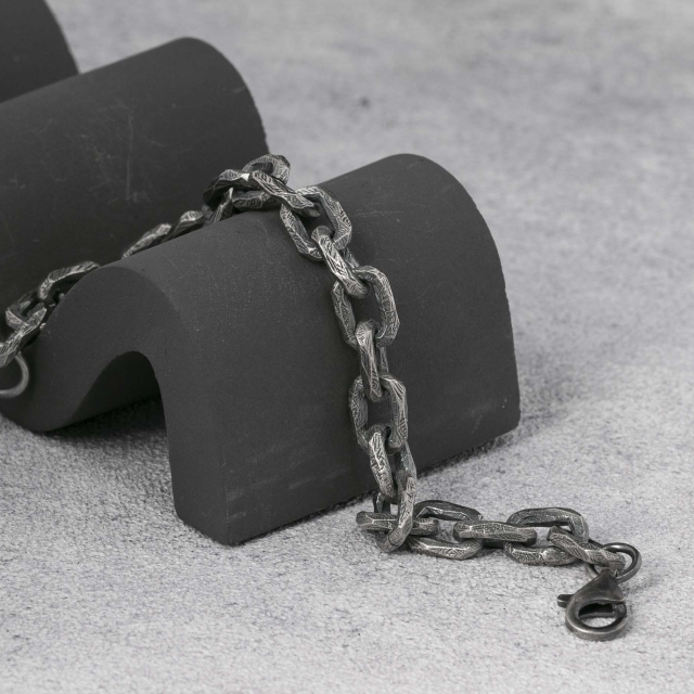 Silver Bracelet Cable Chain Bracelet  925 Sterling Silver 5.5MM