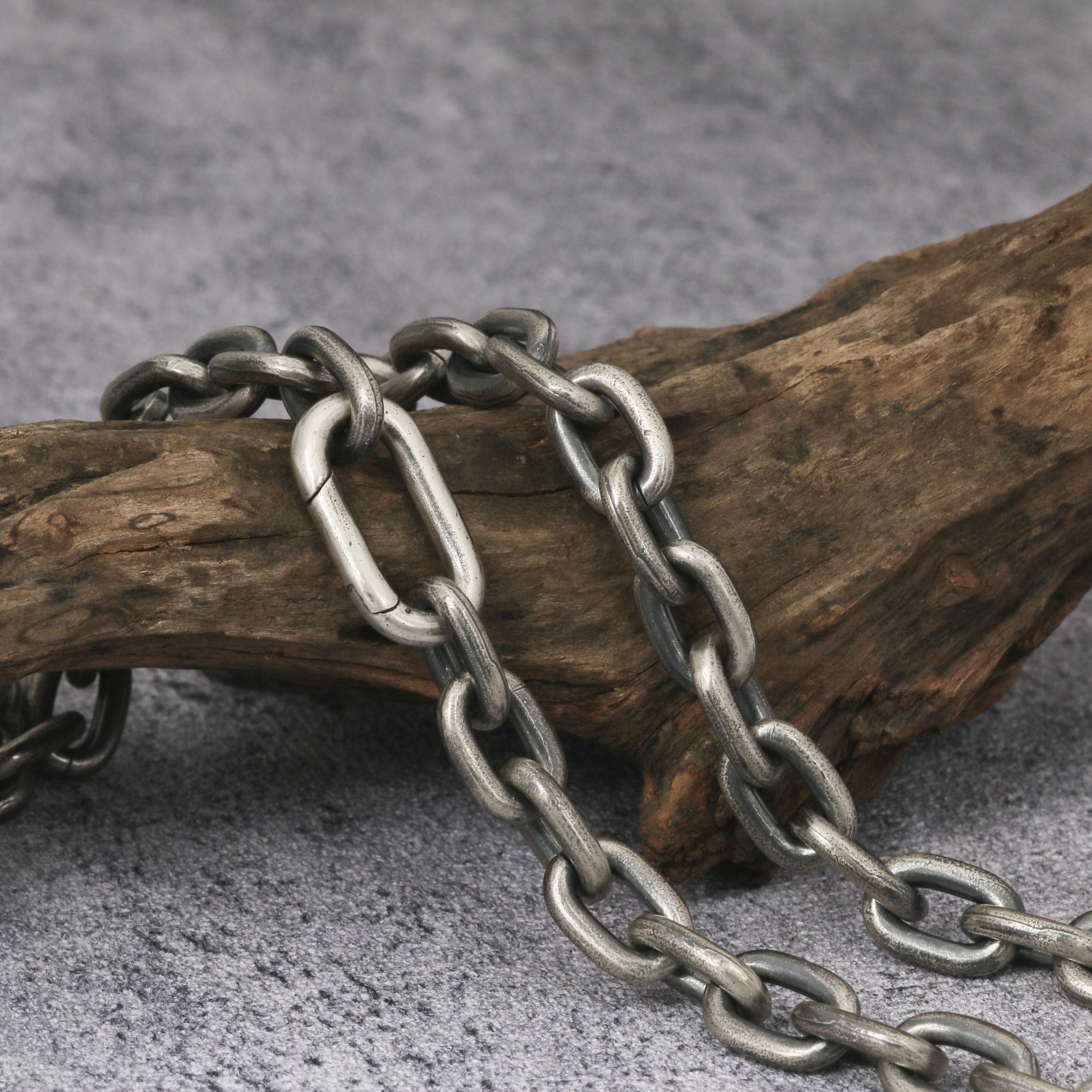 925 Silver Chain Mens Chain 10mm Handmade Silver Chain