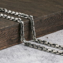 Silver Chain Mens Chain 925 Sterling Chain 6mm