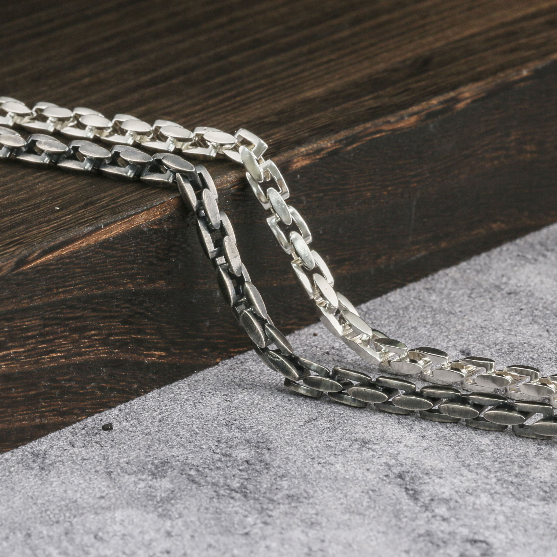 Silver Chain Mens Chain 925 Sterling Chain 6mm