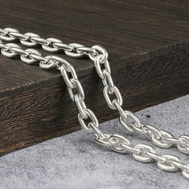 925 Silver Chain Mens Chain Handmade Silver Chain Chunky Chain 12mm