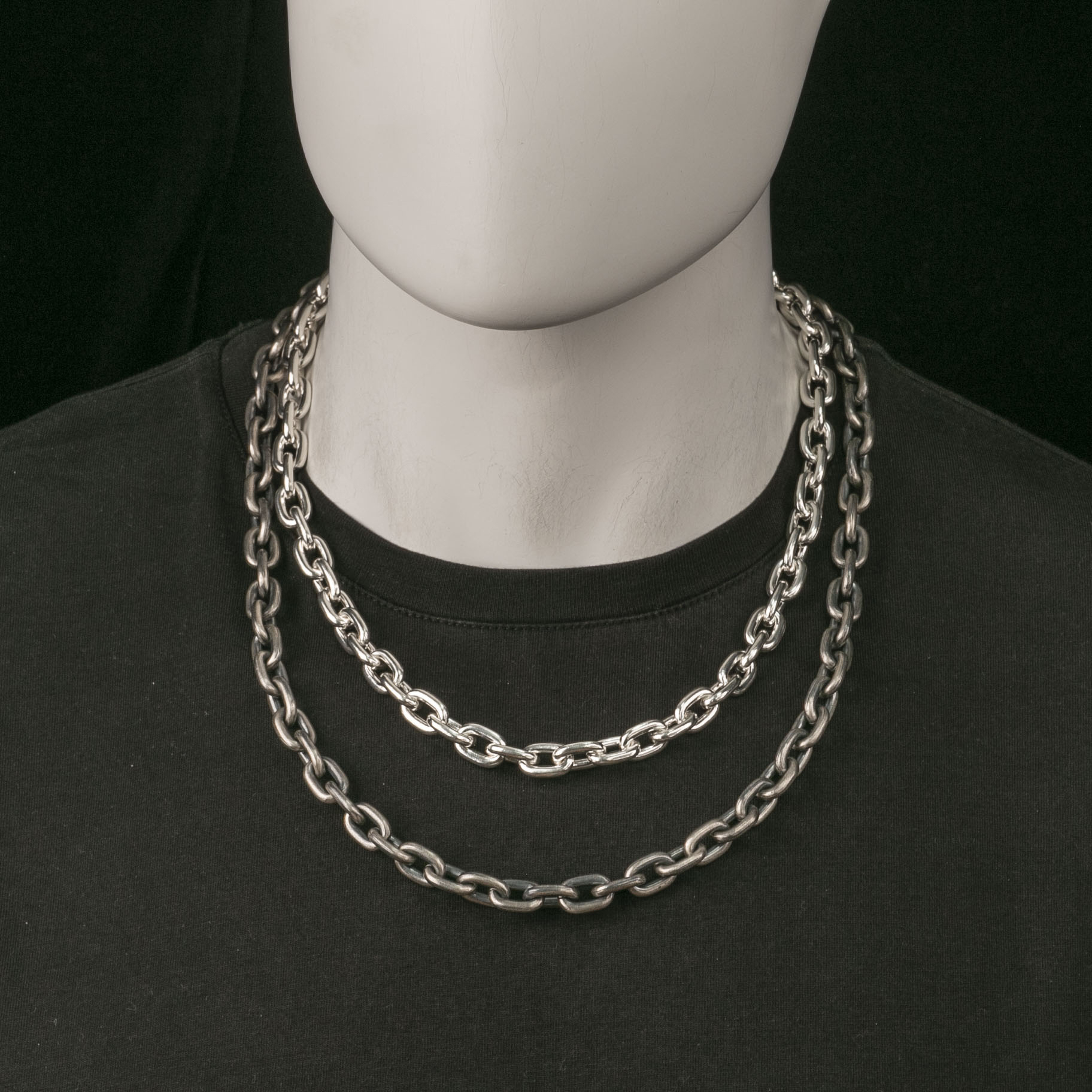 925 Silver Chain Mens Chain Handmade Silver Chain Chunky Chain 12mm