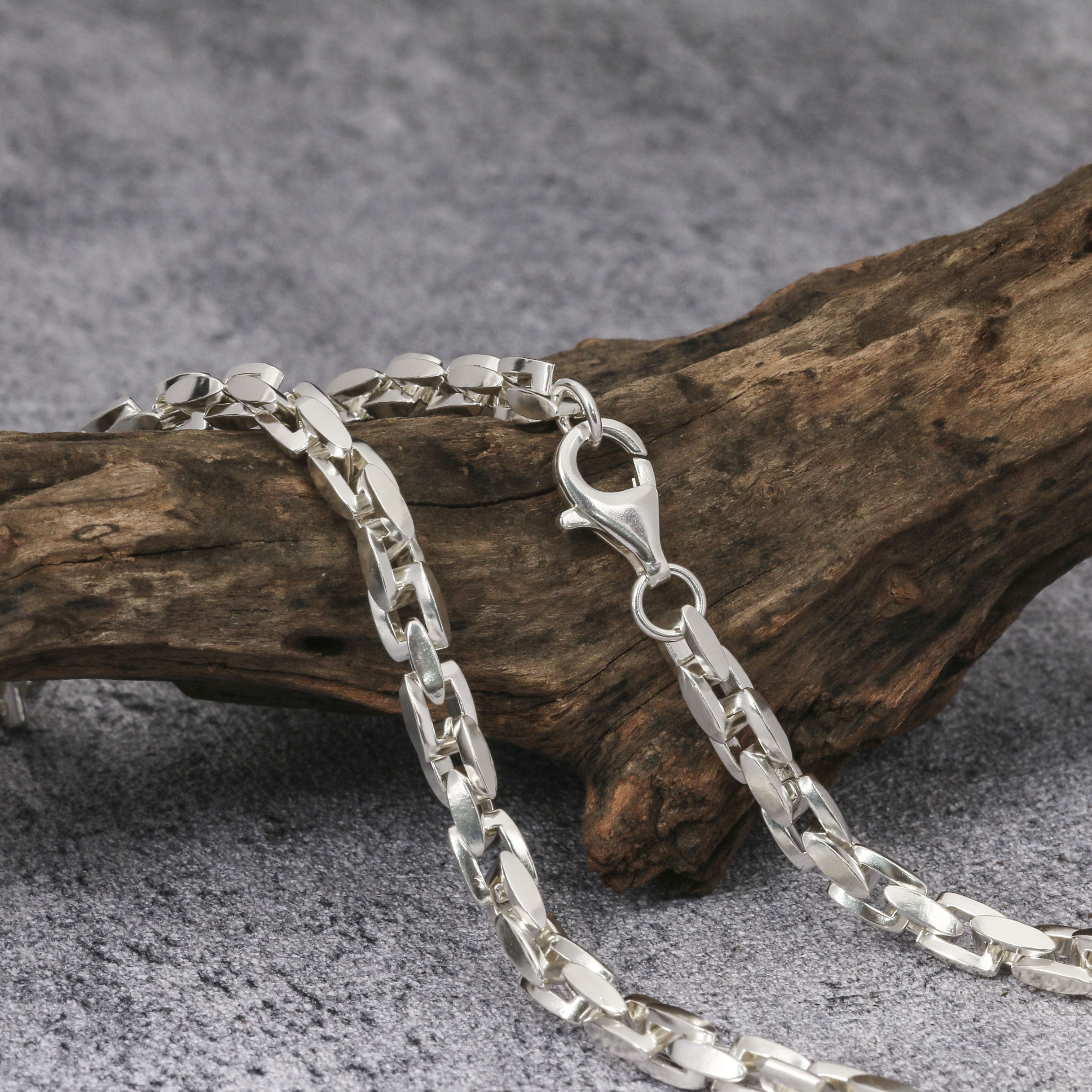 Silver Chain Mens Chain 925 Sterling Chain 6mm