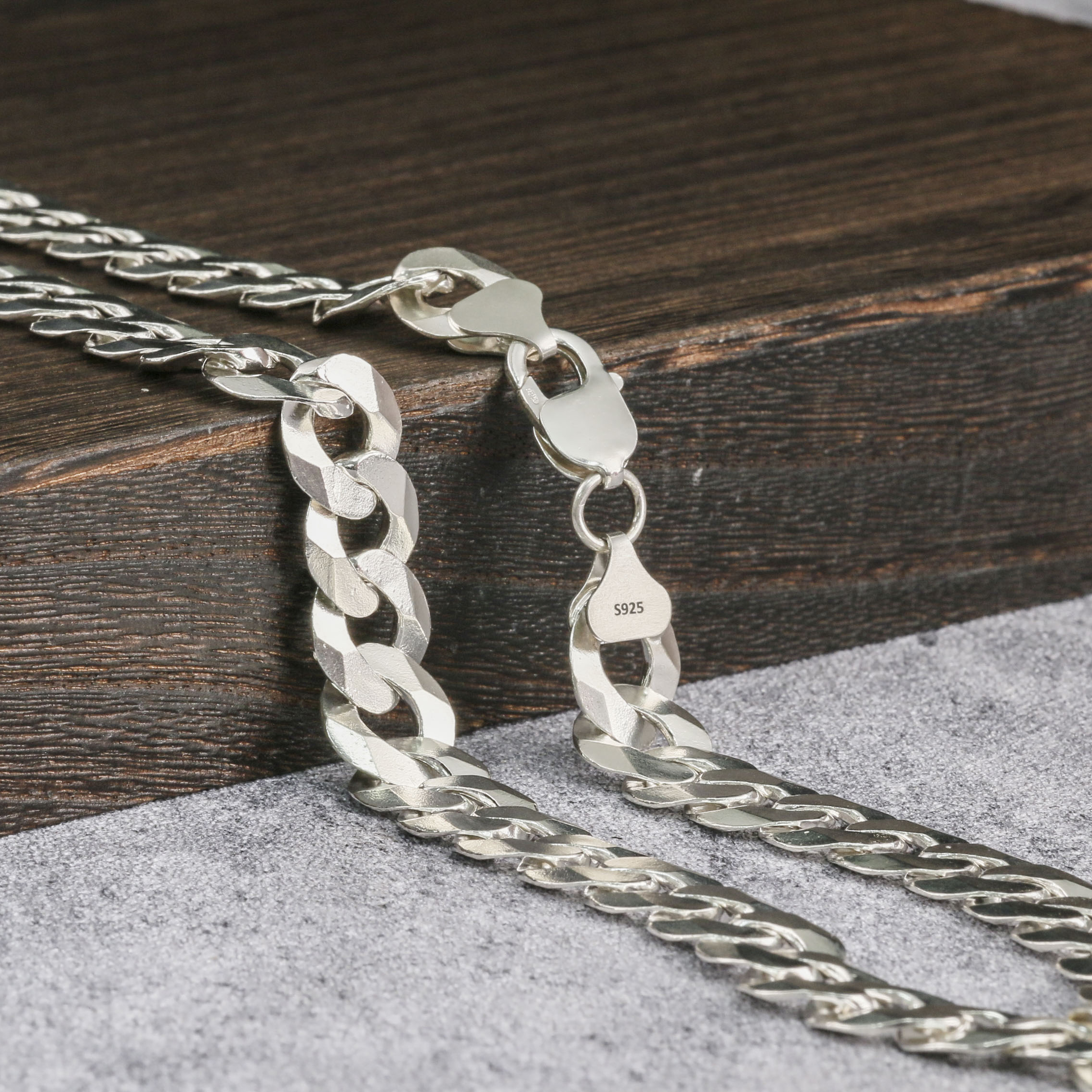 Silver Chain Mens Chain Sterling 925 Chain13mm