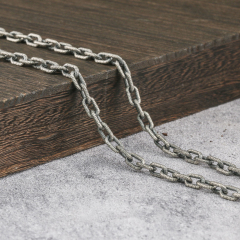 6mm Silver Chain 925 Oxidized Silver Chain Mens Necklace