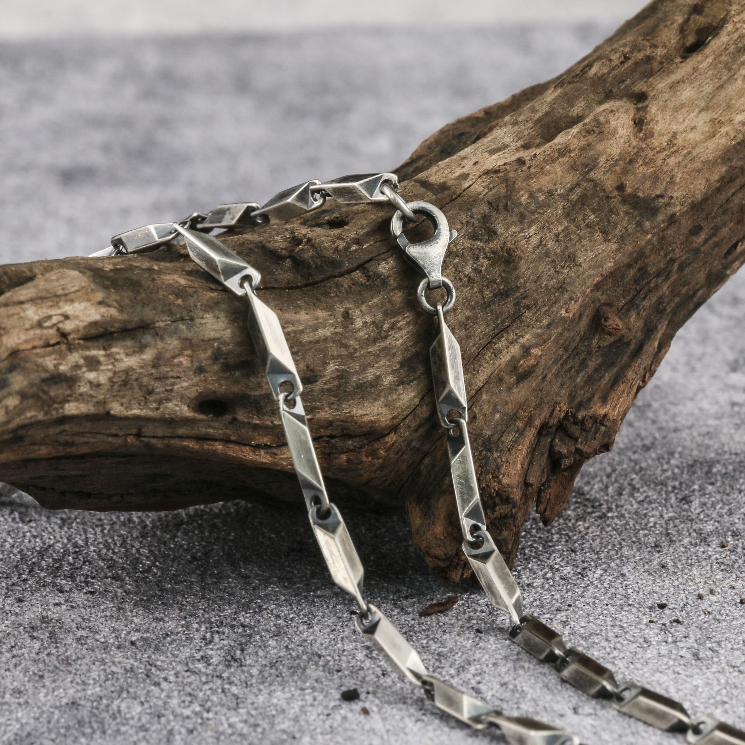 925 Solid Silver Chain Mens Necklace 3.4mm