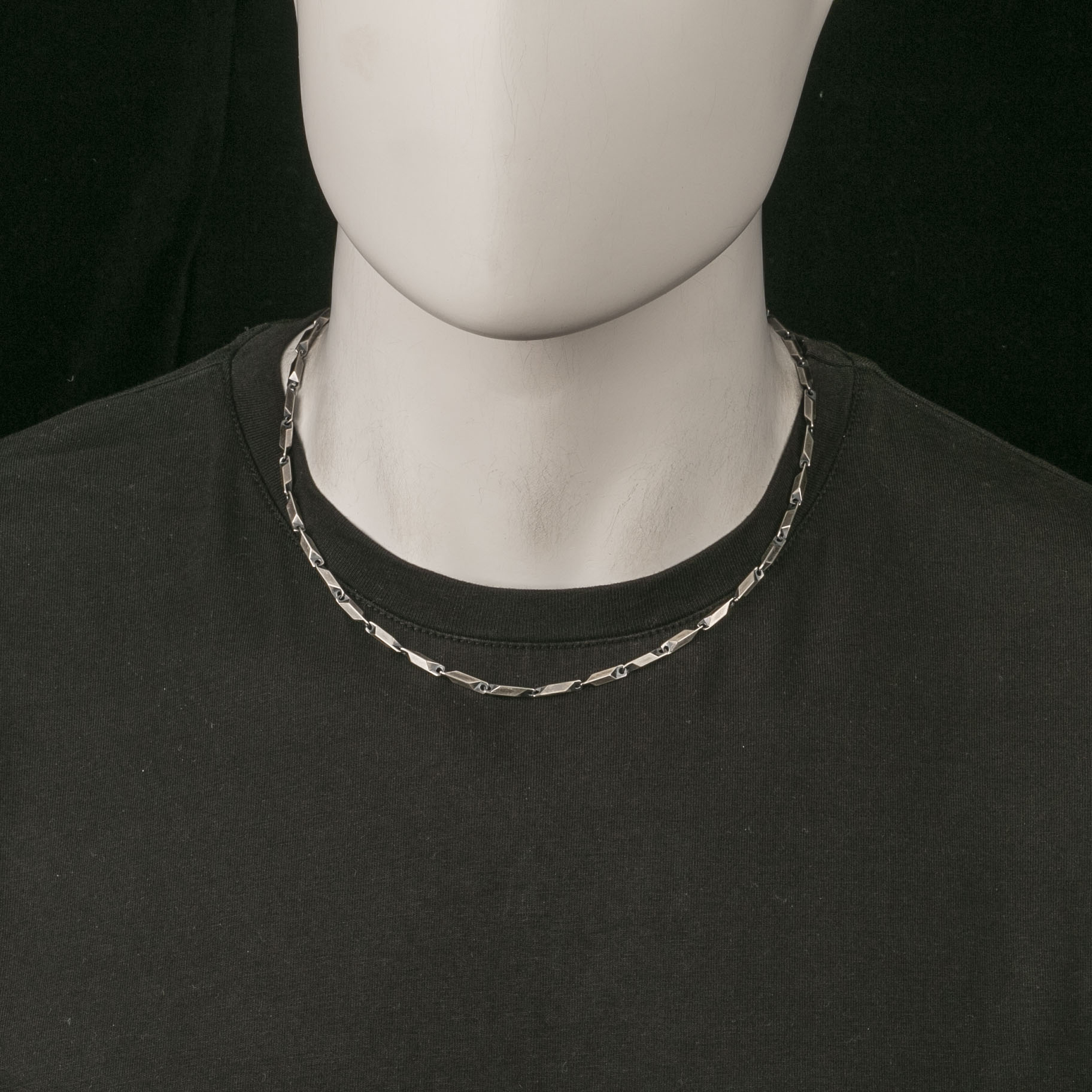 925 Solid Silver Chain Mens Necklace 3.4mm