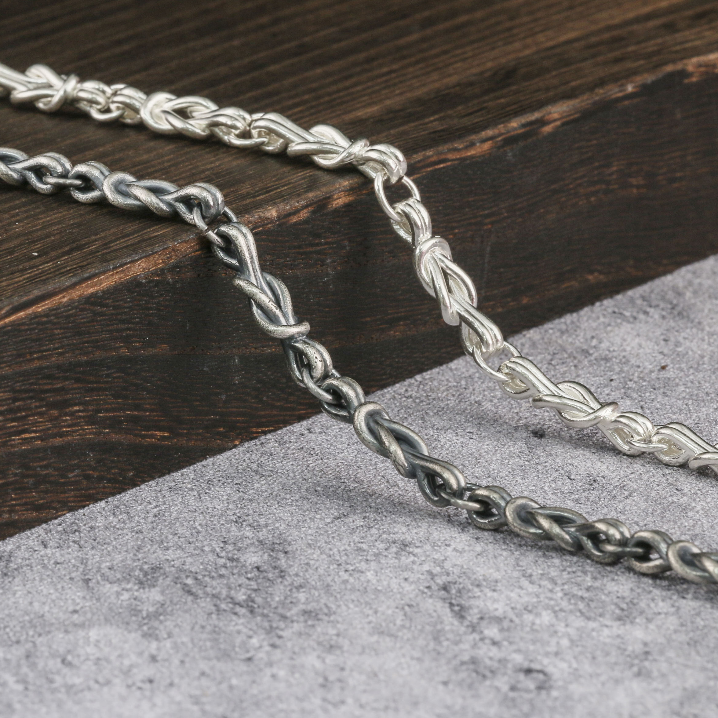 8mm Anchor Chain Chunky Chain Viking Chain 925 Serting Silver Chain For Men