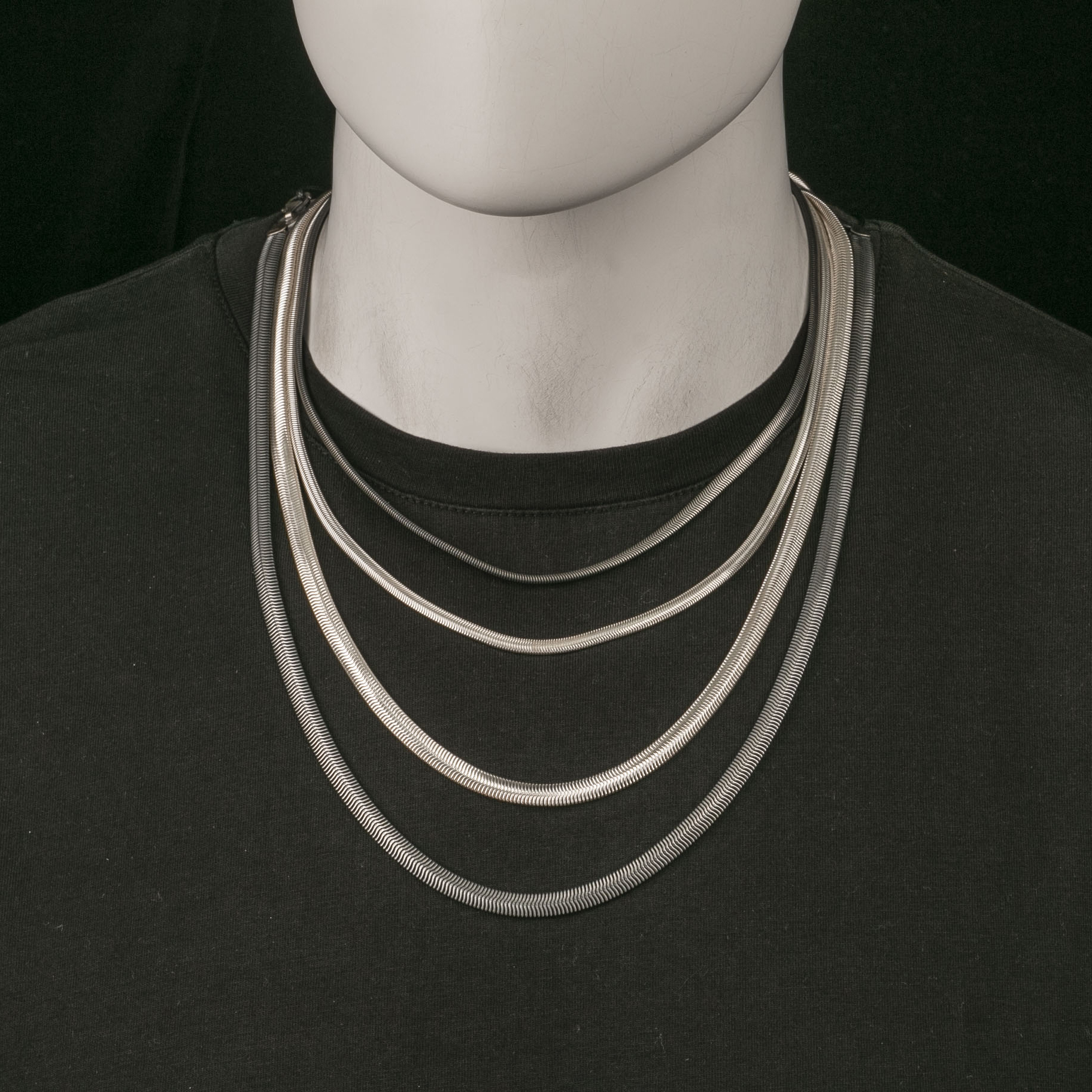 4mm 6mm Snake Chain 925 Serting Silver