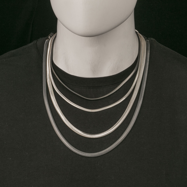 4mm 6mm Snake Chain 925 Serting Silver