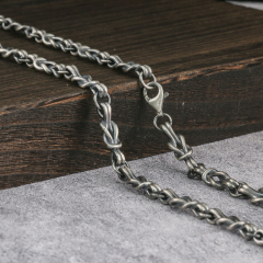 8mm Anchor Chain Chunky Chain Viking Chain 925 Serting Silver Chain For Men