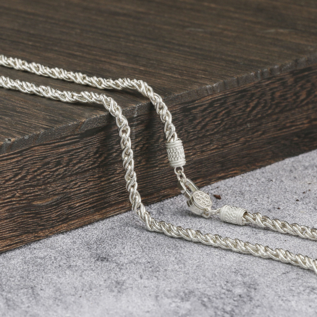 3.5mm Byzantine Chain 925 Solid Silver