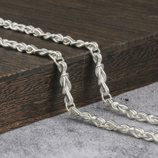 8mm Anchor Chain Chunky Chain Viking Chain 925 Serting Silver Chain For Men
