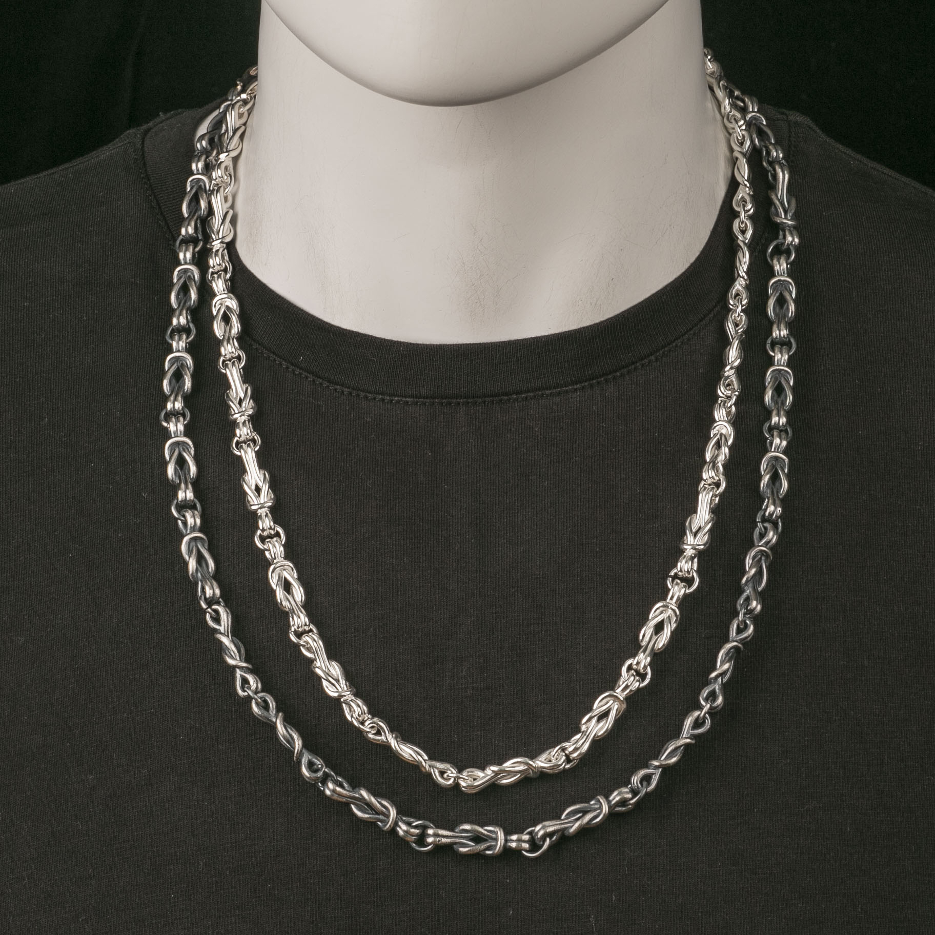 8mm Anchor Chain Chunky Chain Viking Chain 925 Serting Silver Chain For Men