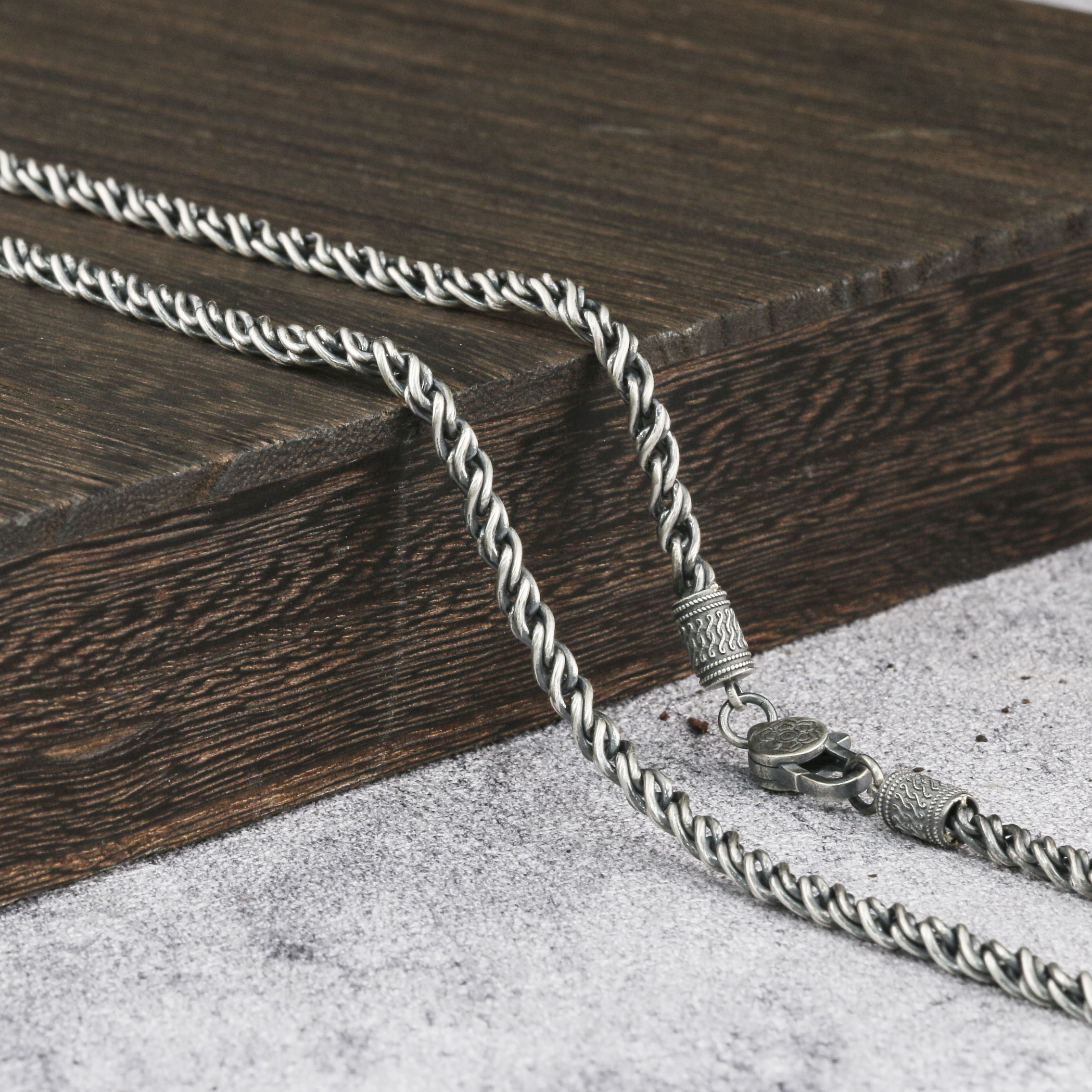 3.5mm Byzantine Chain 925 Solid Silver