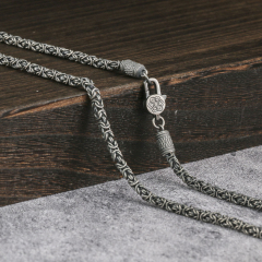 3.8mm Braid Chain 925 Serting Silver