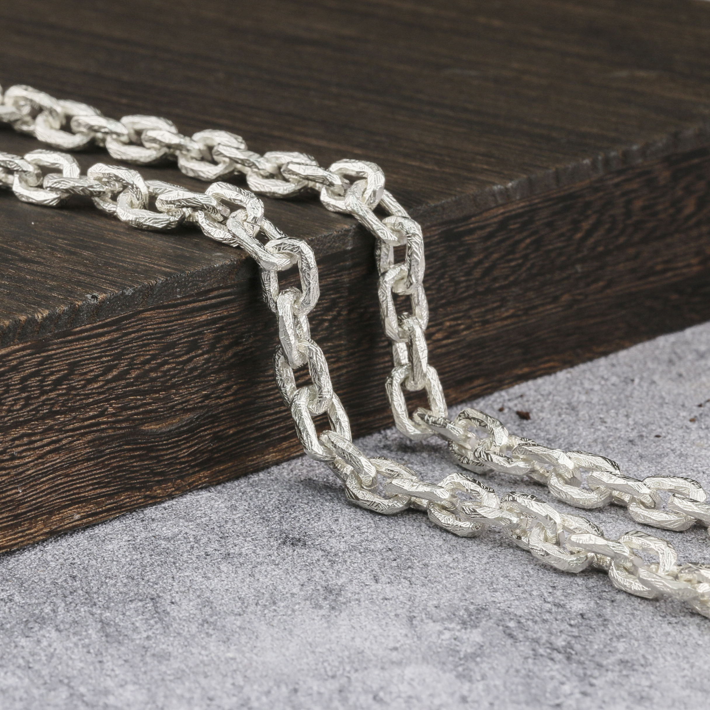 8.7mm  Silver Chain Chunky Chain Viking Chain 925 Serting Silver Chain For Men