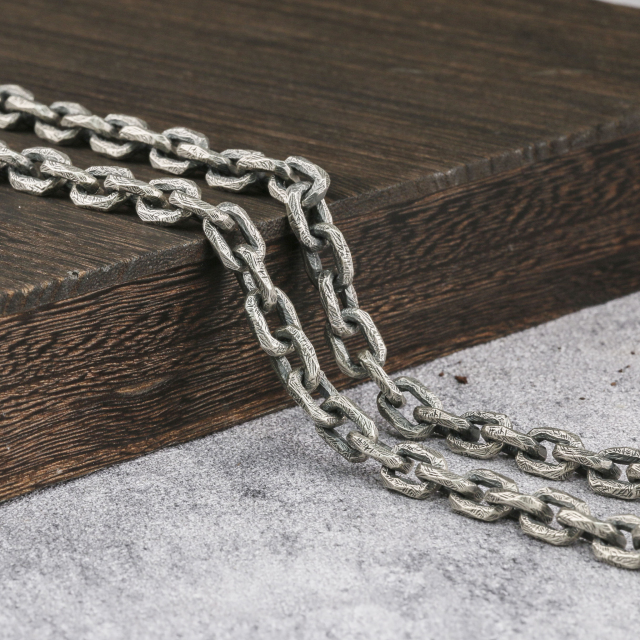 8.7mm  Silver Chain Chunky Chain Viking Chain 925 Serting Silver Chain For Men