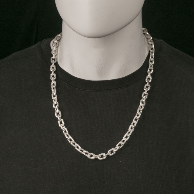 8.7mm  Silver Chain Chunky Chain Viking Chain 925 Serting Silver Chain For Men